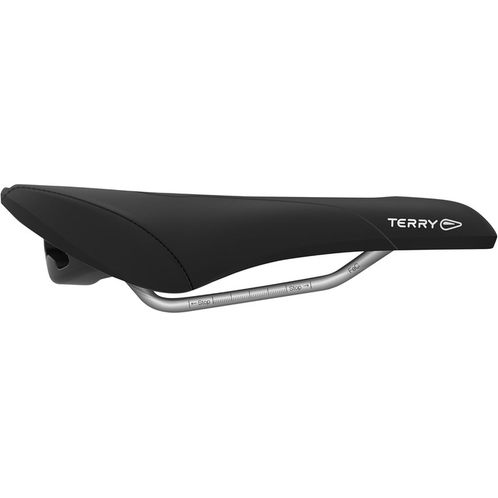 Жіночий велосипедний сідло Terry Figura GT Max з CrMo-основою, WeatherMax Dura Silk, чорний, ширина 12-15 см