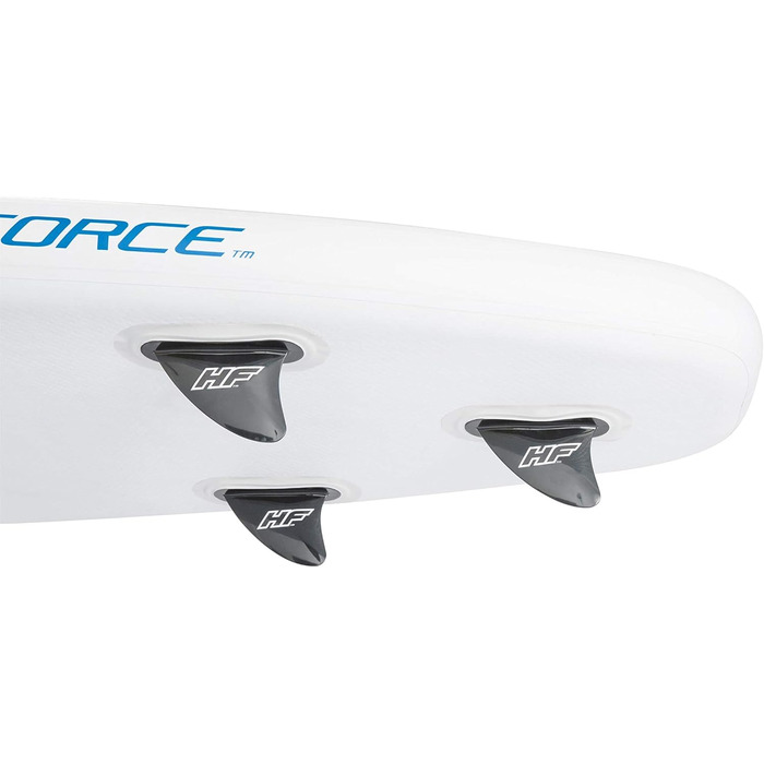 Надувна SUP-дошка Hydro Force Oceana 305 см з комплектом для каяка, сидінням, рюкзаком, насосом і веслом, біло-синя