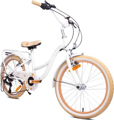 Дитячий велосипед Sun Baby Flower 20 дюймів, 6 швидкостей, Shimano, для дівчаток 6-10 років, регульований