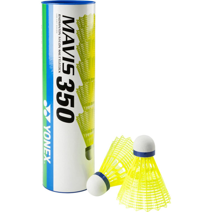 Волан для бадмінтону Yonex Mavis 350 Gelb - міцний, для тренувань та гри
