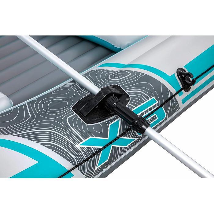 Надувний човен Bestway Hydro-Force Adventure Elite X5, 5-місний, з насосом, веслами, сидіннями, сумкою для речей та чохлом