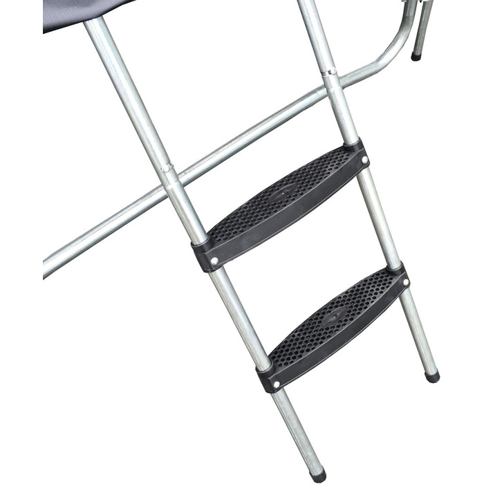 Батут Semi-Pro 10FT (305 см) з чорним захисним покриттям, сіткою, матцем та сходами