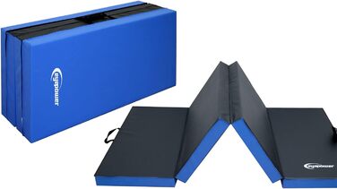 Гімнастичний мат EYEPOWER 8 см, 200x100, складаний, для дому, м'який мат для акробатики, йоги, фітнесу, дитячий мат для занять спортом, захисний мат для підлоги, для дітей та дорослих, підходить для вулиці та приміщення
