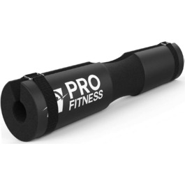 ProFitness накладка на штангу для присідань і випадів, м'яка подушка для плечей і стегон, для олімпійських та стандартних грифів, чорна
