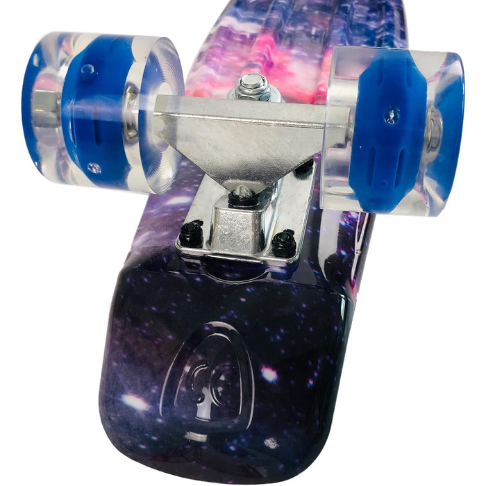 Скейтборд Sumeber Mini Cruiser 22 дюйми з LED колесами для дорослих і дітей, для початківців, подарунок на день народження