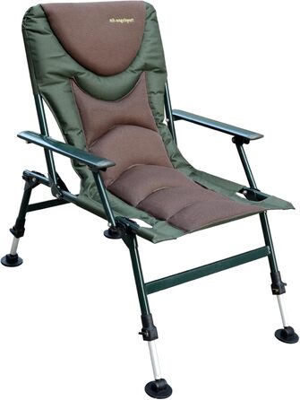 Крісло для риболовлі MK Angelsport 5 Seasons Pro Carpchair – комфортне, розкладне, регульоване по висоті, до 130 кг