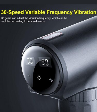 Масажер Lefity з 30 швидкостями та 6 насадками: для шиї, плечей, спини. USB-C зарядка. Зелений/Темно-сірий