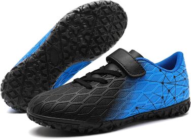 Дитячі футбольні бутси Kinder для залу та вулиці. Чорно-сині, розмір 35 EU