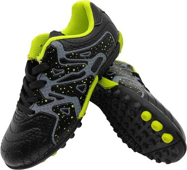 Дитячі футбольні бутси для тренувань на твердих поверхнях. Легкі футбольні кросівки для хлопчиків та дівчаток, розмір 30-40 (40 EU), чорний колір