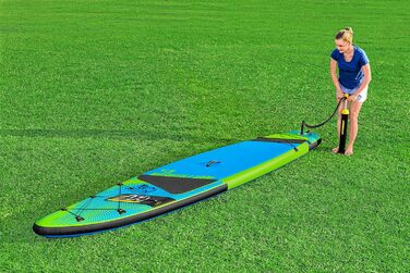 Надувна SUP-дошка Bestway Hydro-Force Touring Aqua Excursion 381×79×15 см, комплект для серфінгу