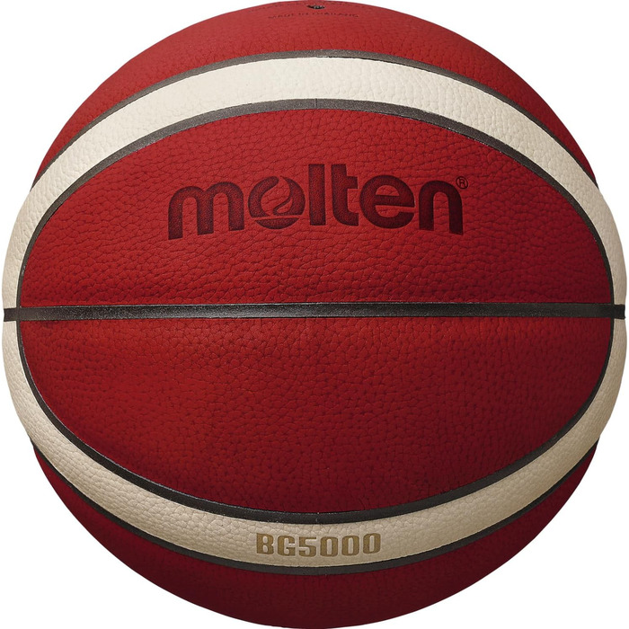 Баскетбольний м'яч Molten BG5000 з натуральної шкіри, офіційний FIBA, розміри 6 та 7