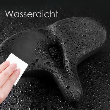 Зручний велосипедний сідло Midgard з дихаючим матеріалом, широке та з м'якою підкладкою для жінок та чоловіків, з вирізом O-Zone