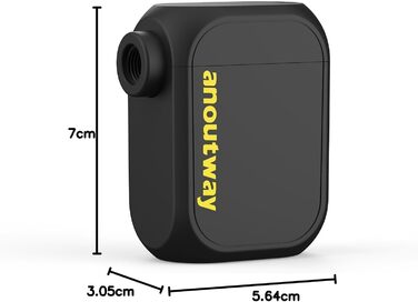 Електричний міні-насос anoutway Tiny E-Pump для велосипедних шин, авто-вимкнення, 120 PSI, підходить для вентилів Schrader і Presta