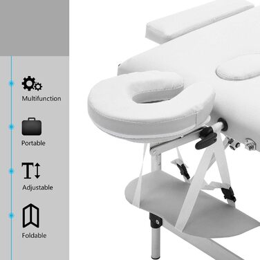 Крісло-масажер Mondeer Mobile, білий, 198x60x81 см