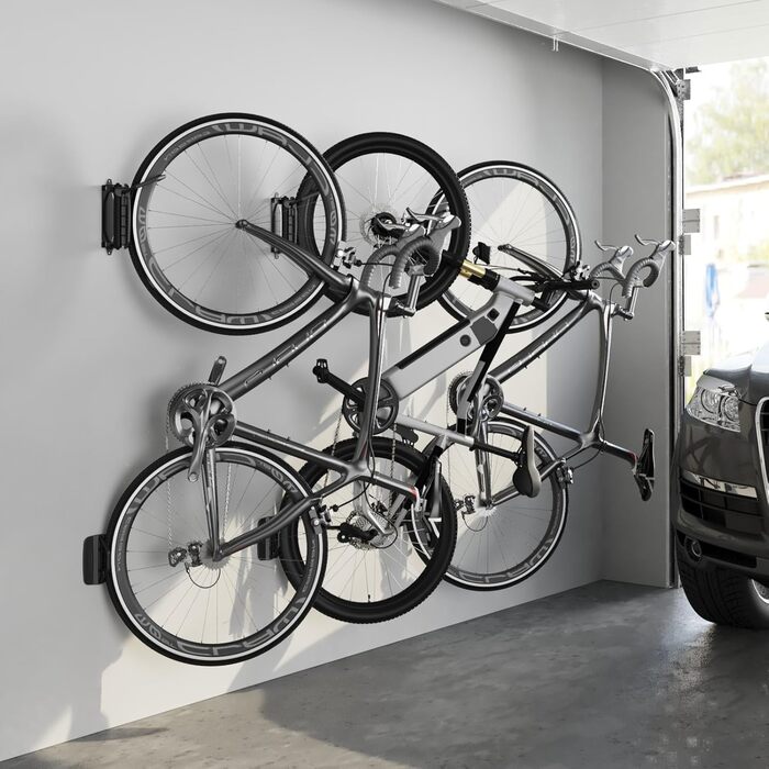 Настінна підставка для велосипедів monTEK - 4 шт. (2 шт.) - для гаража, економія місця, стабільна