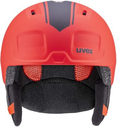 Дитячий лижний шолом Uvex Heyya Pro, червоний матовий, 51-55 см