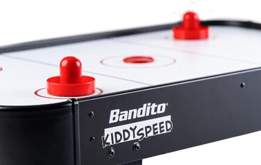 Міні аерохокей Bandito KiddySpeed з повітродувом, міцний настільний ігровий стіл для дітей, підлітків, офісу та вечірок, стійке до подряпин поле, 92×52×20 см