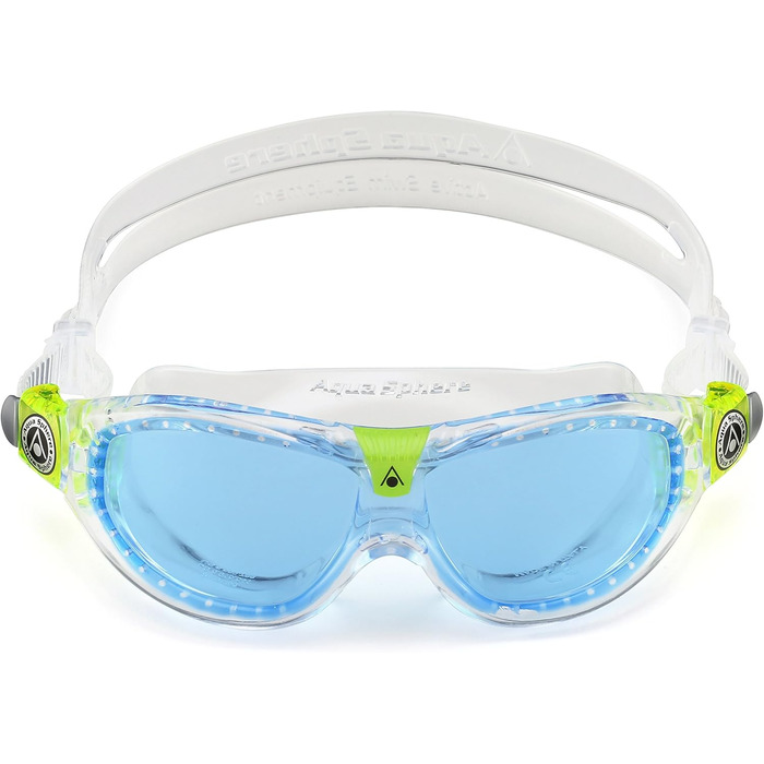 Дитяча плавальна маска Aquasphere Seal Kid 2, прозора з блакитними лінзами, універсальний розмір