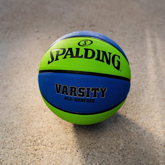 Баскетбольний м'яч Spalding Varsity, 74.9 см, синій/зелений