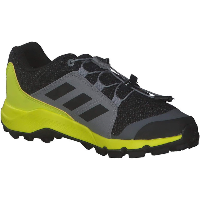 Дитячі трекінгові черевики Adidas Terrex Gore-Tex (36 EU, чорний/сірий/жовтий)