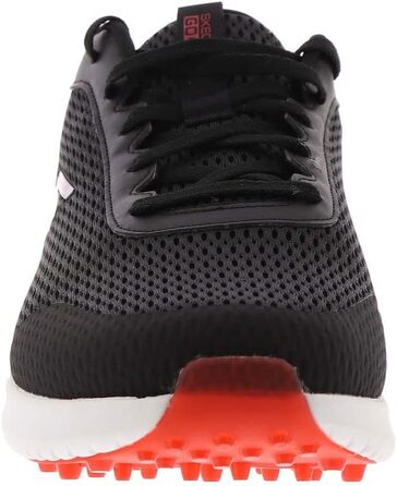 Чоловічі гольф-туфлі Skechers Elite 5 Range Relaxed Fit, водонепроникні, без шипів (40 EU, чорний/червоний)