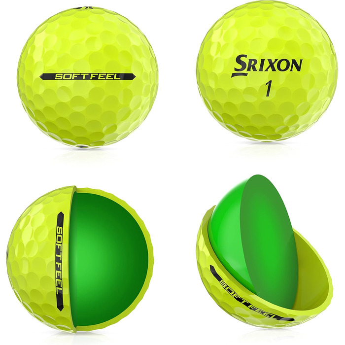 Гольф-м'ячі Srixon Soft Feel 13 для дорослих, низька компресія, коротка дистанція, 12 шт., подарунок та аксесуари для гольфу