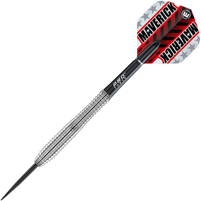 Професійний набір дротиків WINMAU Maverick 24 г, сталевий наконечник, вольфрам, з оперенням і шафтами