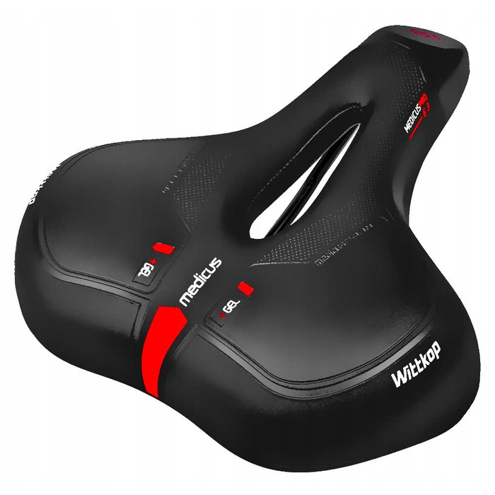 Гелеве велосипедне сідло Wittkop Medicus Pro 6.3 для MTB, трекінгових та міських велосипедів