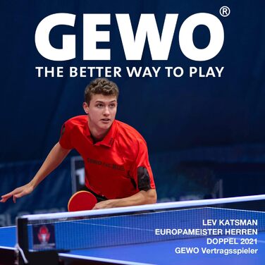 Сітка для настільного тенісу GEWO FleXX, універсальна, регульована, антиковзкі затискачі, висувна до 2 м, для столів товщиною до 5 см, висота 15,25 см