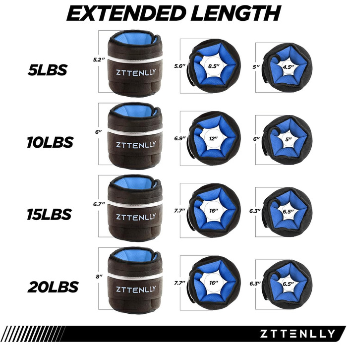 Регульовані ваги на щиколотки, 1-5/10/15/9 кг, пара з сумкою, дихаючі тканини, світловідбиваючий край, силові тренування, ноги, зап'ястя, руки, щиколотки, набір для ходьби з вагами для жінок та чоловіків