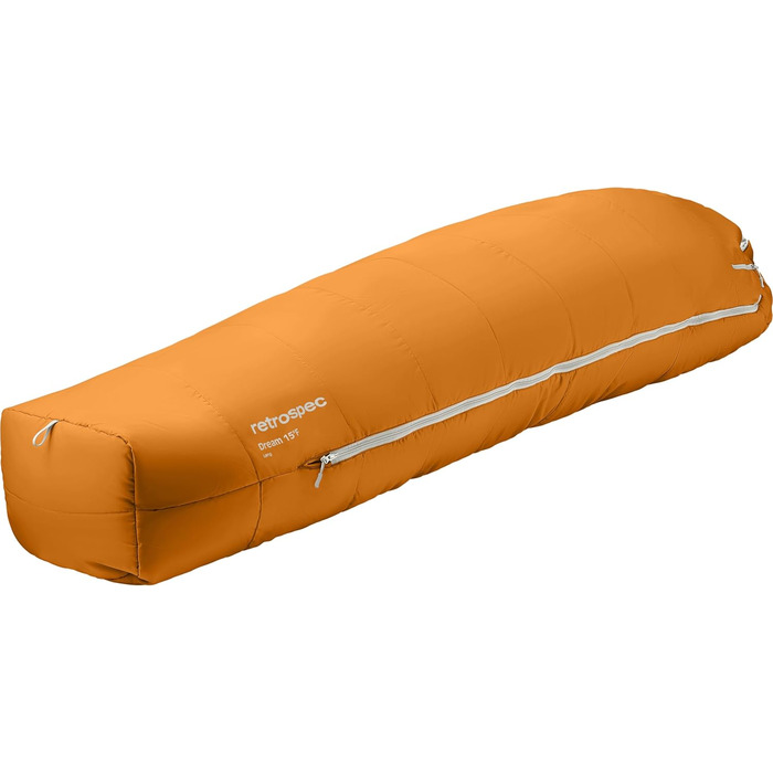 Спальний мішок Retrospec Dream 15°C (Mummy, Long) для кемпінгу, колір - сірий