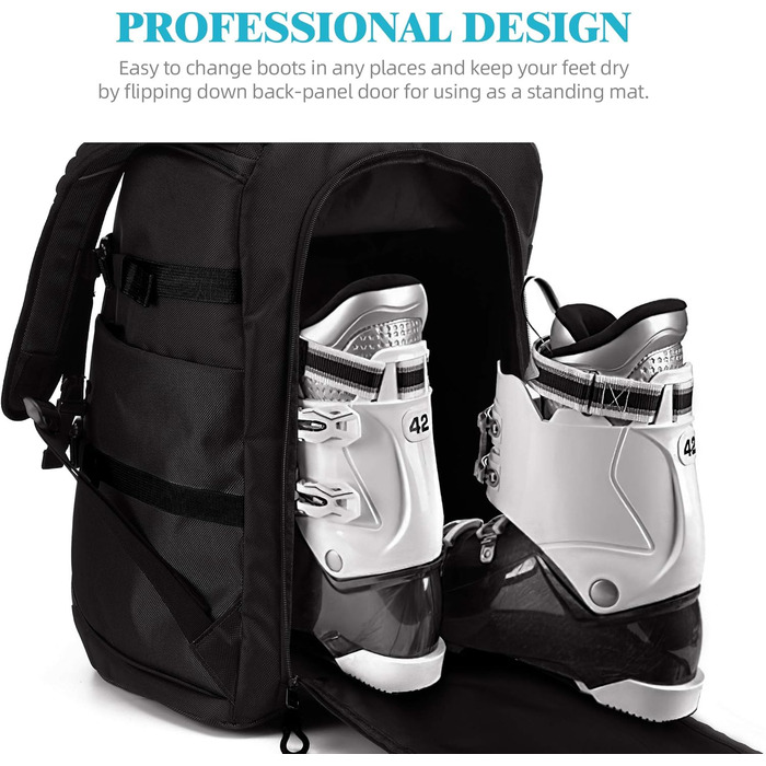 Чохол для лижних/сноубордистських черевиків TurnWay, універсальний, чорний