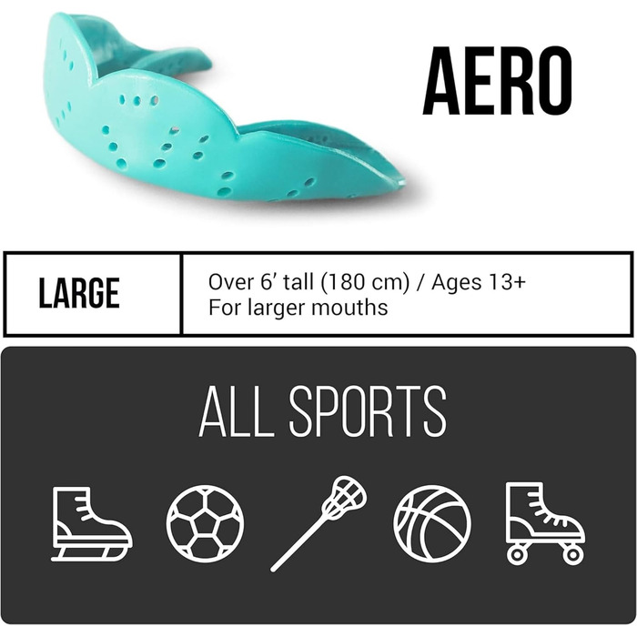 Капа захисна SISU Aero Large для дорослих, біла