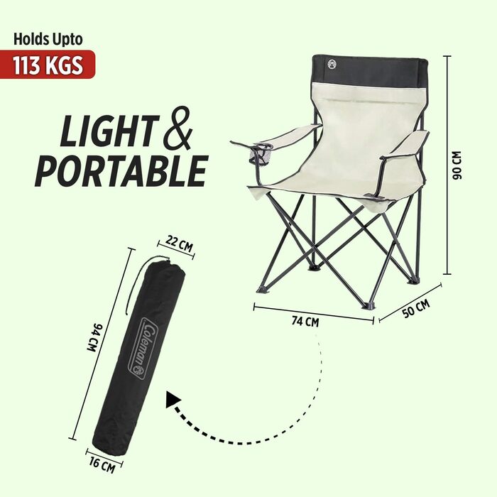 Крісло для відпочинку Coleman Quad Chair Standard, хакі