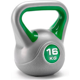 Гиря York Fitness 16 кг вінілова для фітнесу та бодібілдингу, домашній тренажерний зал