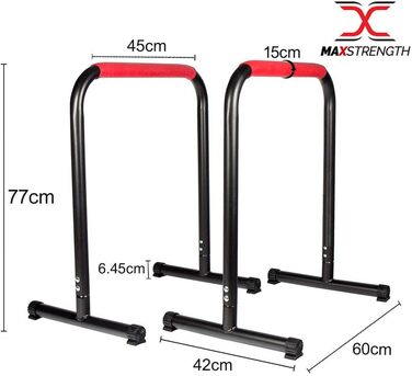 Паралельні бруси MAXSTRENGTH для фітнесу, кросфіту, калістеніки, ММА та тренувань з власною вагою