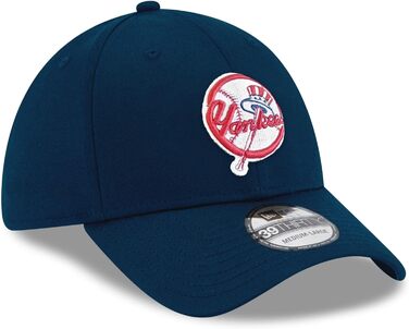 Кепка бейсболка New Era MLB 39Thirty Нью-Йорк Янкис, блакитна, унісекс, M-L