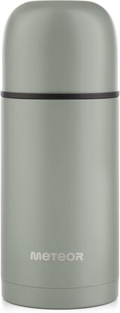Термос із нержавіючої сталі METEOR 1 л і 750 мл, BPA-free, із двома чашками, термочашка для дітей і дорослих, термопляшка ізоляційна, колір хакі