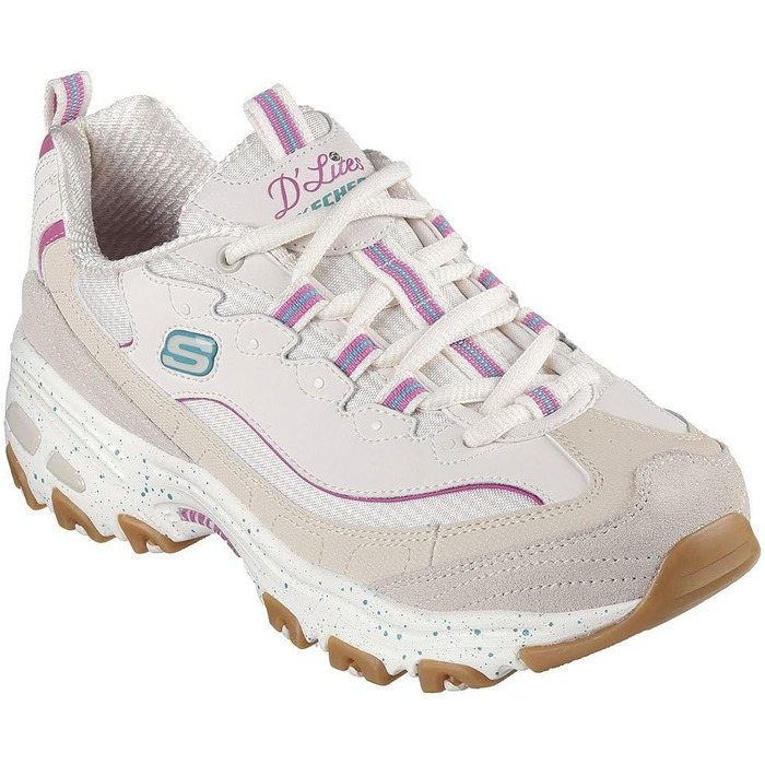 Жіночі кросівки Skechers D'Lites Fresh Start на шнурівці з піною Memory Foam, чорно-білі