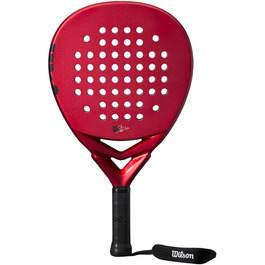 Дитяча падельна ракетка Wilson Bela Junior V2, скловолокно/EVA, червона/чорна, 4'