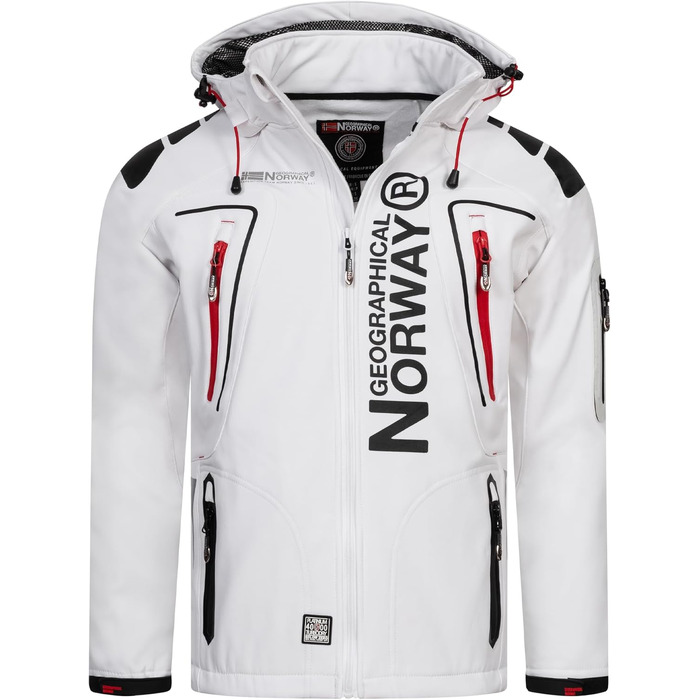 Чоловіча демісезонна куртка Geographica Norway Softshell для гірських походів та спорту, водонепроникна осіння/зимова куртка, колір Roya Bau, розмір L