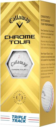 Гольф-м'ячі Callaway Chrome Tour, преміум-якість