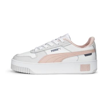 Жіночі кросівки PUMA Carina Street White Rose Dust Feather Gray, розмір 40 EU