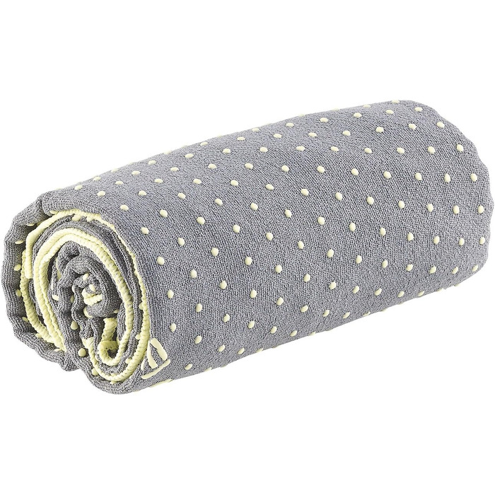 PEARL Sports Yogatuch: Рушник для йоги 2в1 з мікрофібри та підкладкою (сірий)