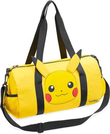 Дитяча спортивна сумка Pokemon Pikachu з 3D-вушками, дорожня сумка для хлопчиків і дівчаток, жовта, через плече, для басейну та спорту