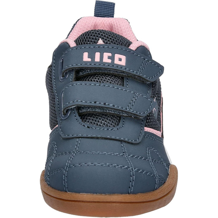 Дитячі спортивні зала спортивні черевики Lico Sloan (28 EU, сірий, рожевий)