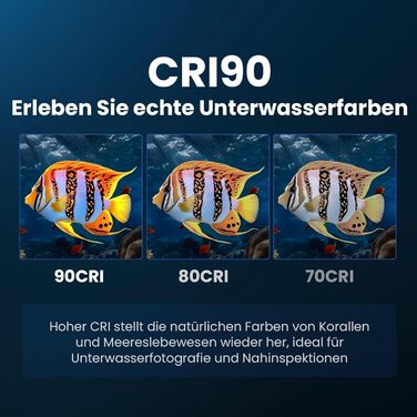 Ліхтарик підводний Sofirn SD11 5000LM CRI 90, USB-C, червоне світло 660нм, IPX8, для дайвінгу та фотографії