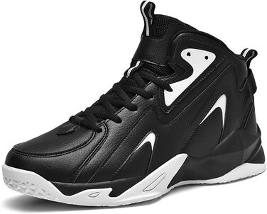 Чоловічі баскетбольні кросівки для занять спортом, дитячі кросівки, кросівки для залу та вулиці, бігові кросівки (47 EU, Чорний) 47 EU Чорний