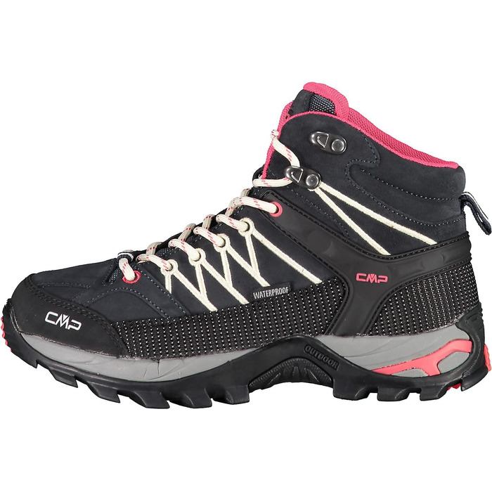 Жіночі трекінгові черевики CMP Rigel Mid Wmn Wp, антрацит/білий, 40 EU