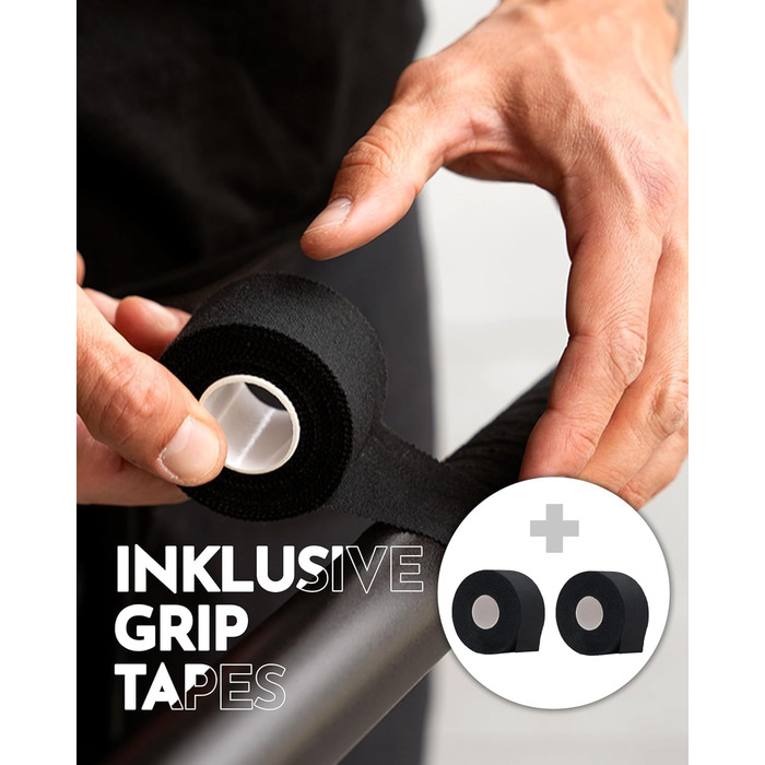 NEOLYMP Dip Station для віджимань: 400 кг, регульована ширина, з E-Book, антиковзні ніжки. Комплект для фітнесу вдома (турнік + еластична стрічка)